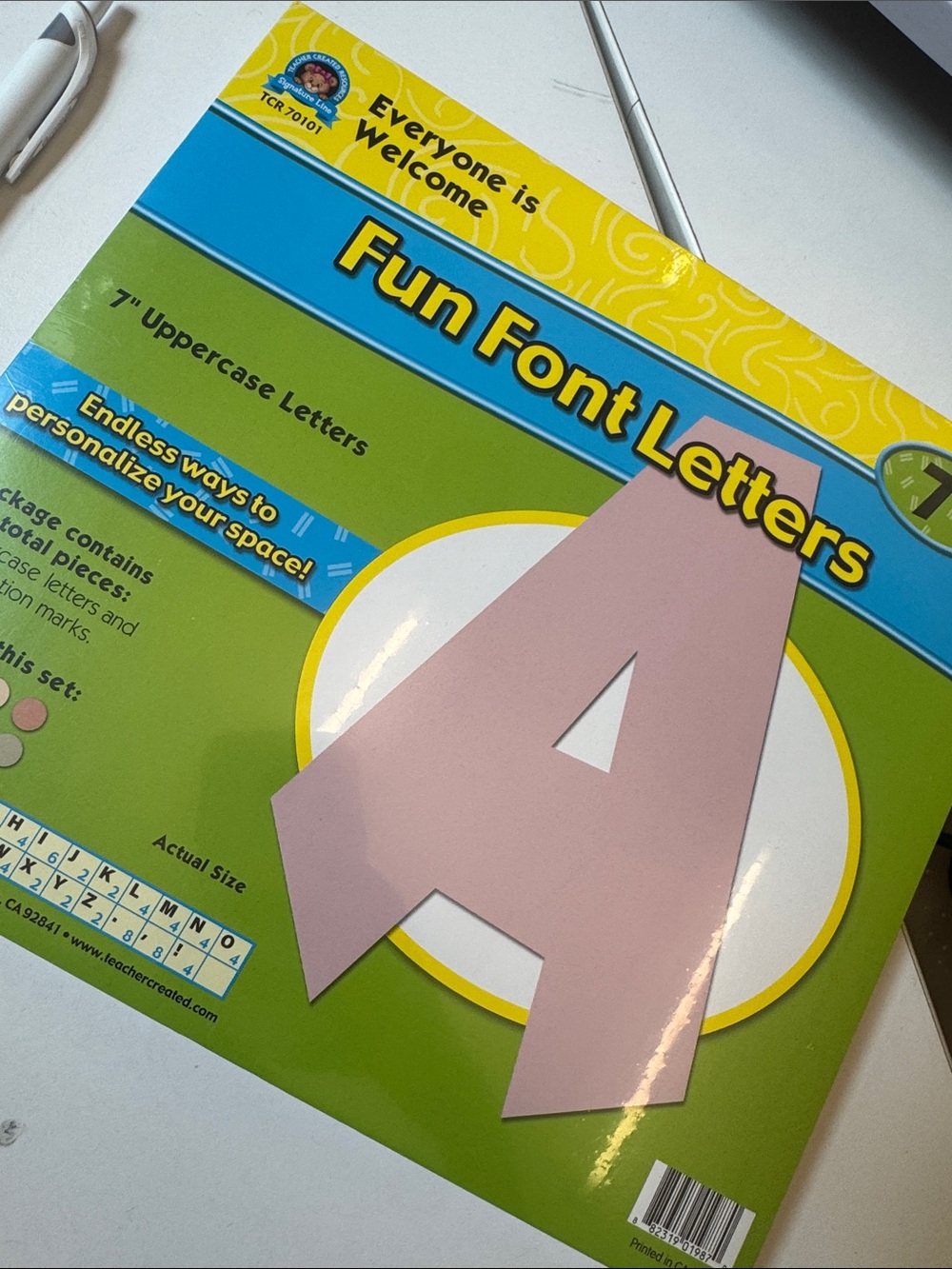 Fun Font Letters - Pink Uppercase Party Letters